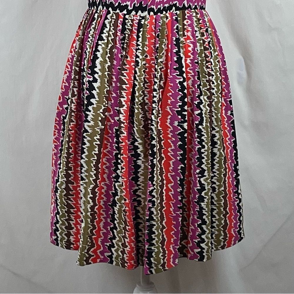 Trina Turk Pink Orange Pure Silk Sleeveless EuroGirl Feminine Dress NWOT Size 8 - Picture 7 of 13